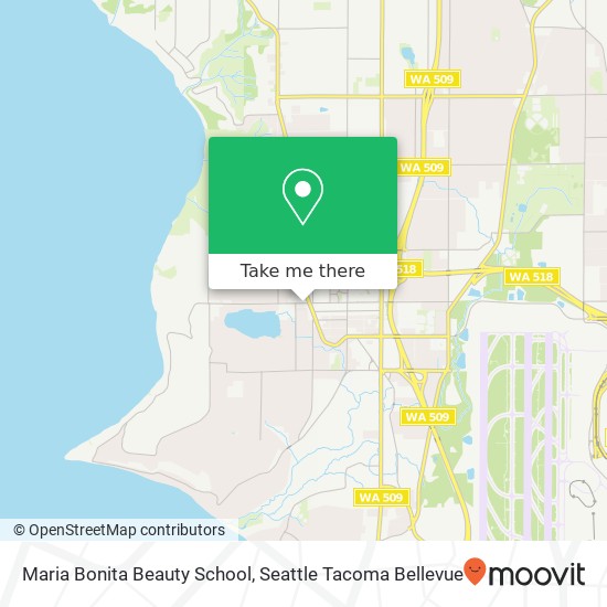 Maria Bonita Beauty School map
