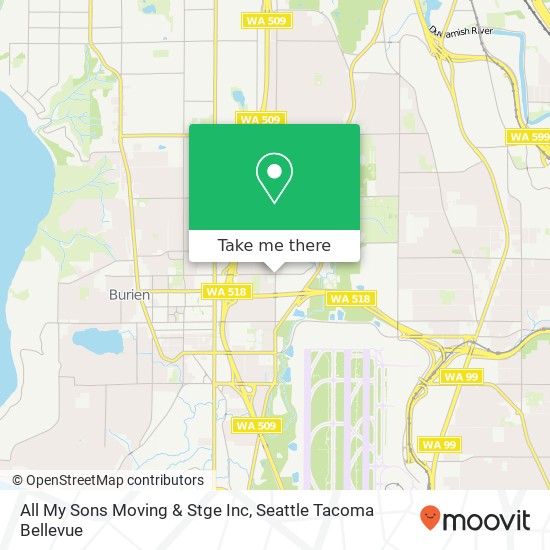 Mapa de All My Sons Moving & Stge Inc