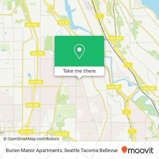 Mapa de Burien Manor Apartments