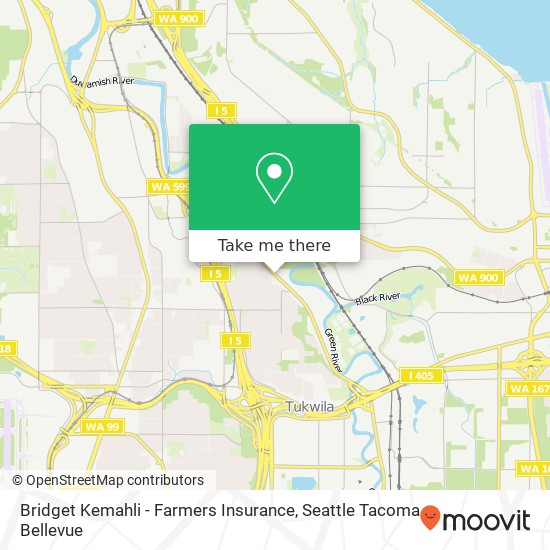 Mapa de Bridget Kemahli - Farmers Insurance