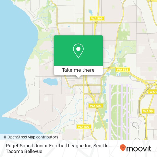 Mapa de Puget Sound Junior Football League Inc