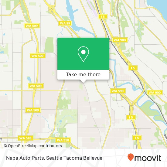 Mapa de Napa Auto Parts