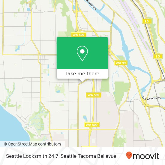 Seattle Locksmith 24 7 map