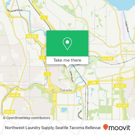 Northwest Laundry Supply map