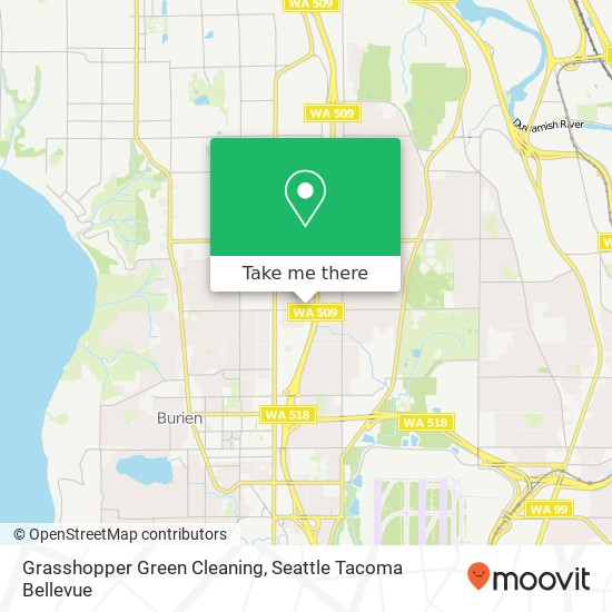 Mapa de Grasshopper Green Cleaning