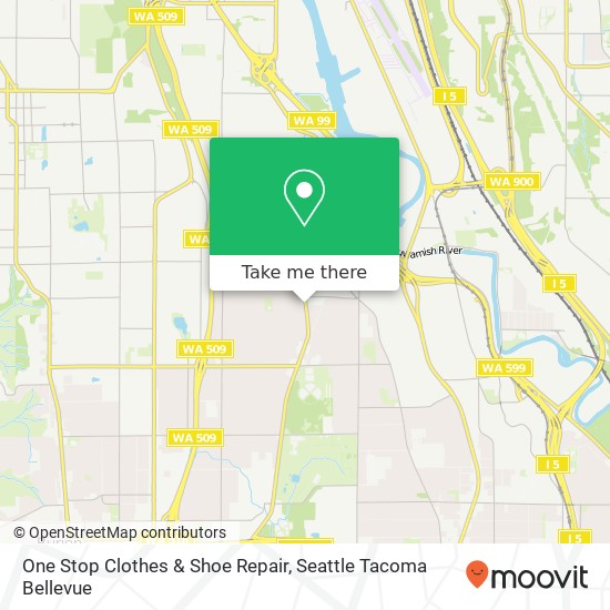 Mapa de One Stop Clothes & Shoe Repair