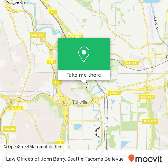 Mapa de Law Offices of John Barry