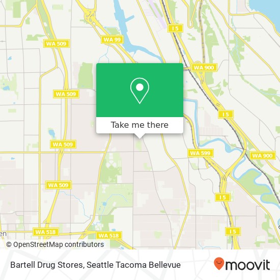 Bartell Drug Stores map