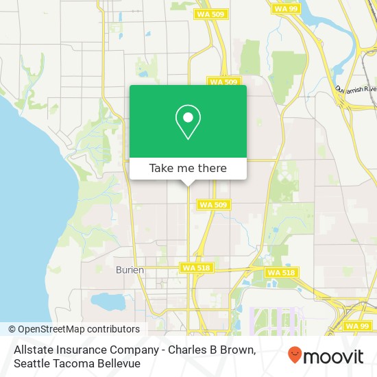 Allstate Insurance Company - Charles B Brown map