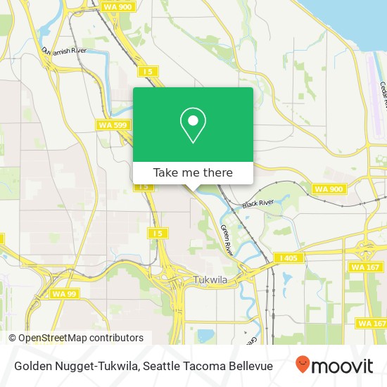 Golden Nugget-Tukwila map