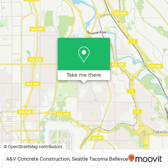 A&V Concrete Construction map