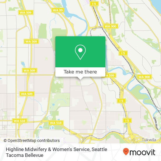 Highline Midwifery & Women's Service map