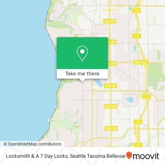 Locksmith & A 7 Day Locks map