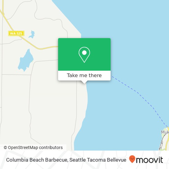 Columbia Beach Barbecue map