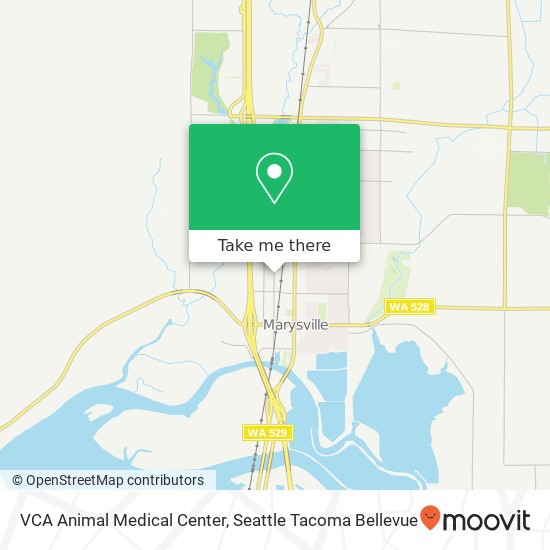 Mapa de VCA Animal Medical Center