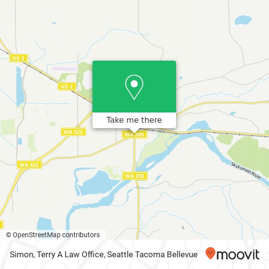 Mapa de Simon, Terry A Law Office