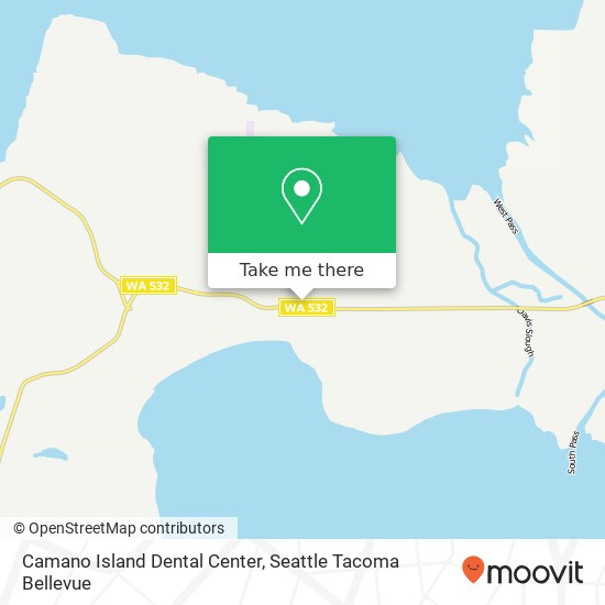 Mapa de Camano Island Dental Center