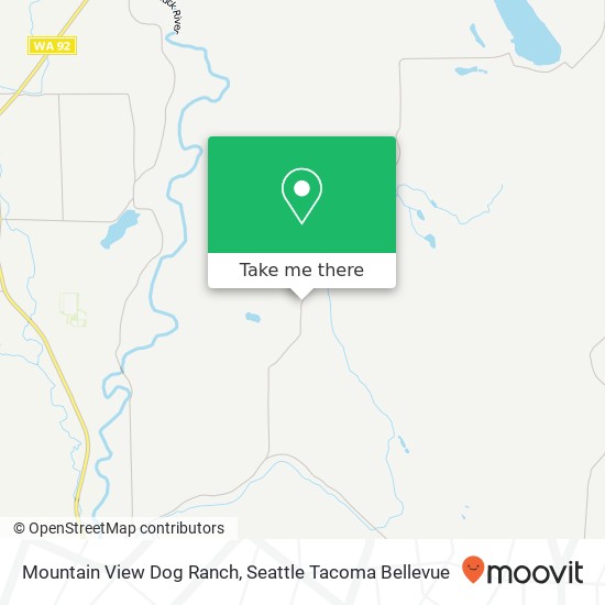 Mountain View Dog Ranch map