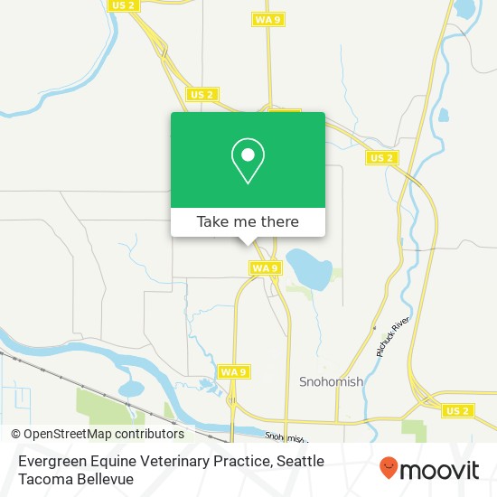 Mapa de Evergreen Equine Veterinary Practice