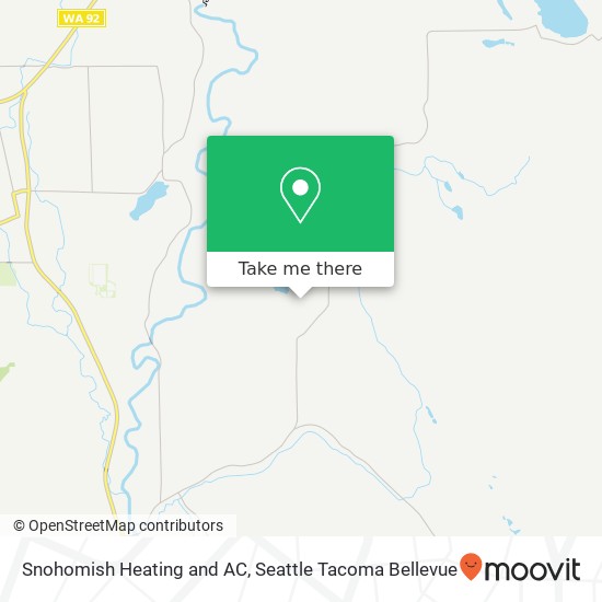 Snohomish Heating and AC map
