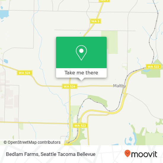 Bedlam Farms map