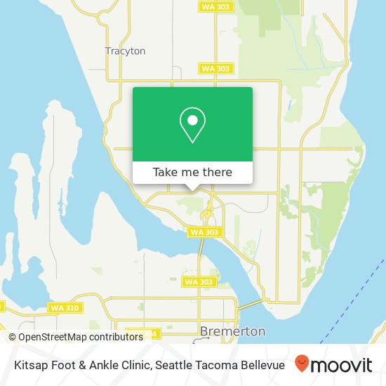 Mapa de Kitsap Foot & Ankle Clinic