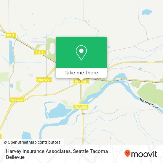 Harvey Insurance Associates map