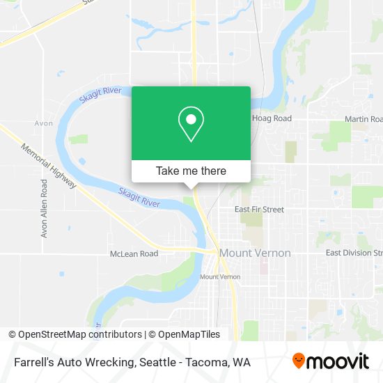 Farrell's Auto Wrecking map