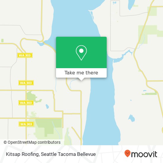 Mapa de Kitsap Roofing