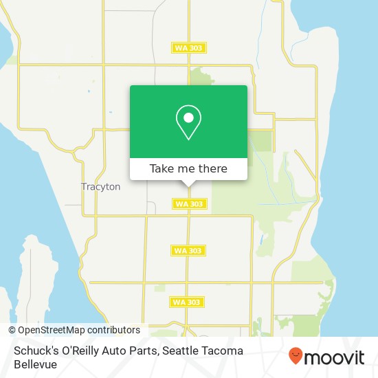 Schuck's O'Reilly Auto Parts map