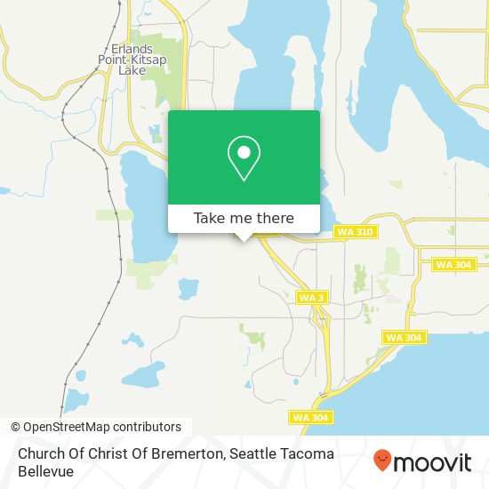 Mapa de Church Of Christ Of Bremerton