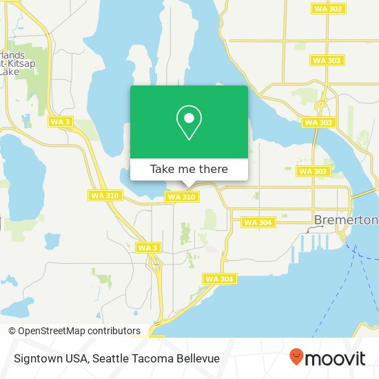 Mapa de Signtown USA