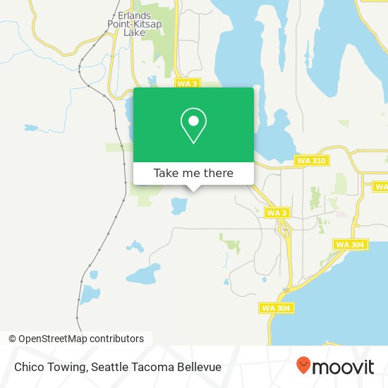 Chico Towing map