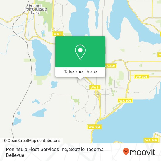 Mapa de Peninsula Fleet Services Inc