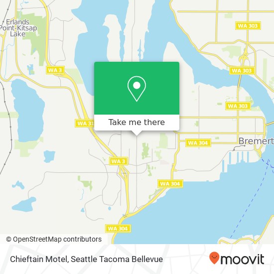 Mapa de Chieftain Motel