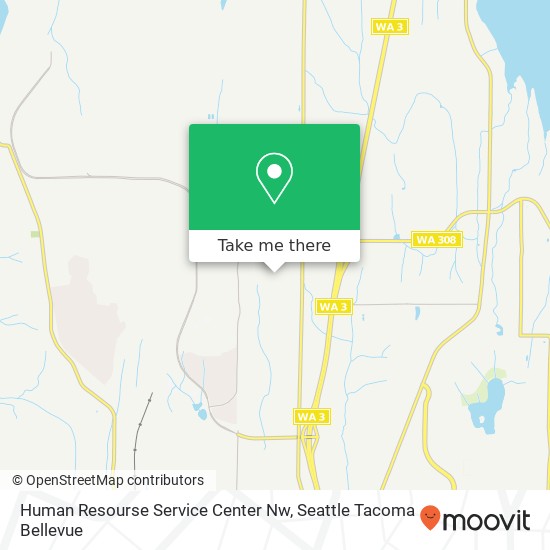 Mapa de Human Resourse Service Center Nw
