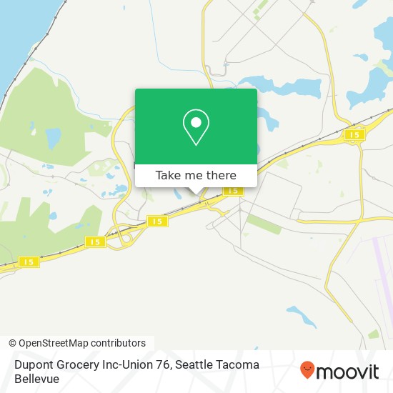 Mapa de Dupont Grocery Inc-Union 76