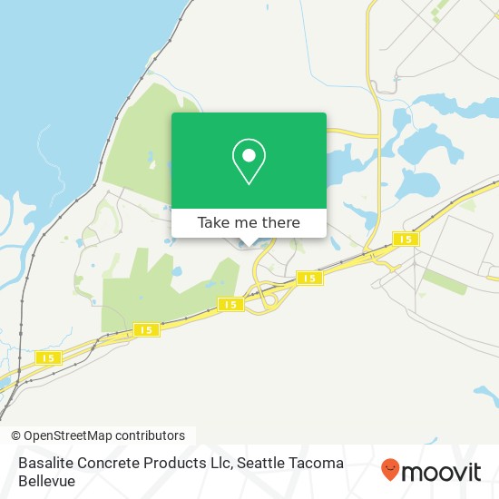 Mapa de Basalite Concrete Products Llc