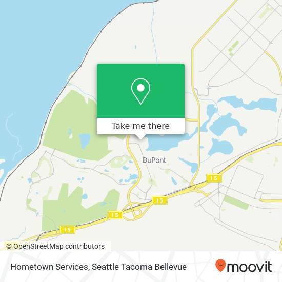 Hometown Services map