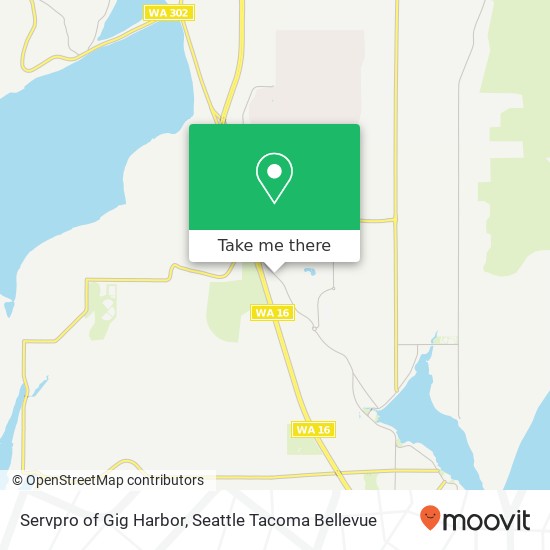 Servpro of Gig Harbor map