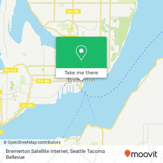 Bremerton Satellite Internet map