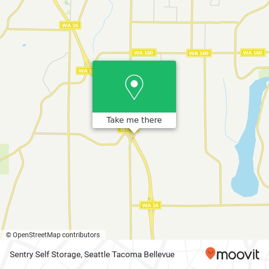 Mapa de Sentry Self Storage