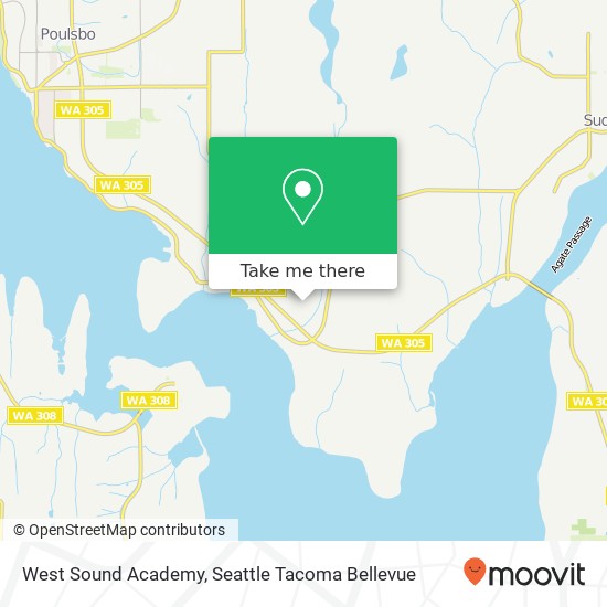 Mapa de West Sound Academy