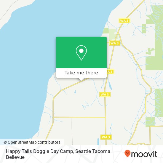 Mapa de Happy Tails Doggie Day Camp