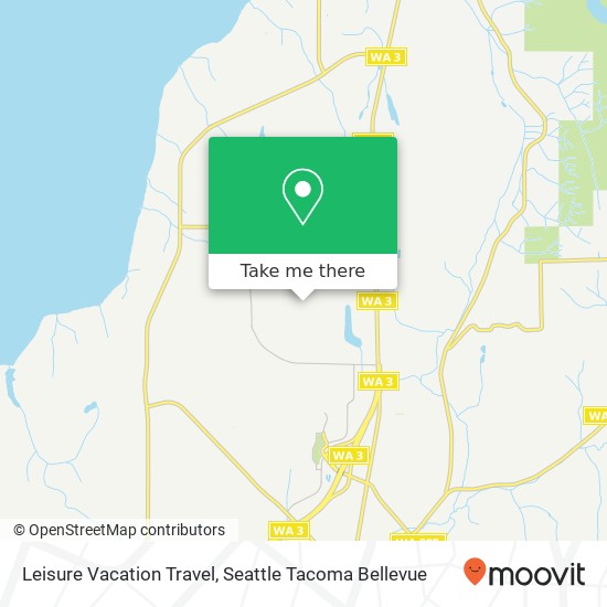 Leisure Vacation Travel map