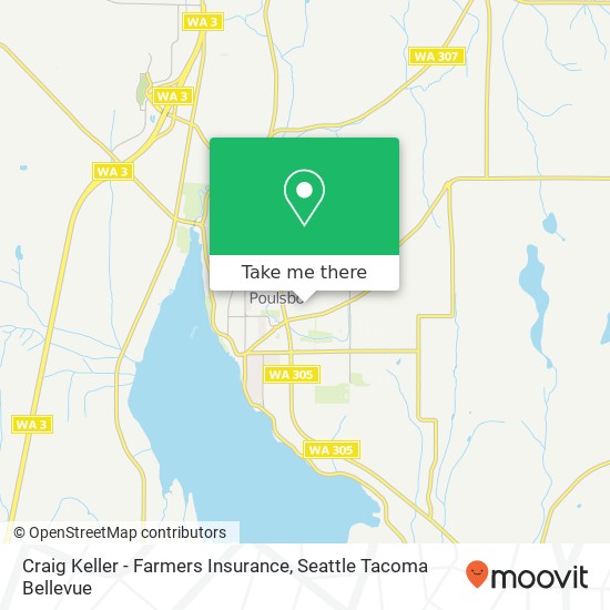 Mapa de Craig Keller - Farmers Insurance