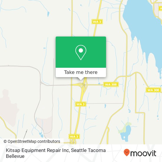 Mapa de Kitsap Equipment Repair Inc