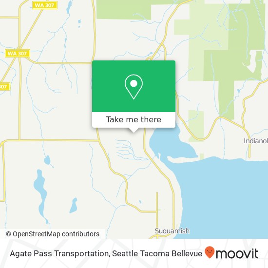 Agate Pass Transportation map