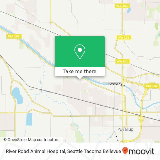 River Road Animal Hospital map