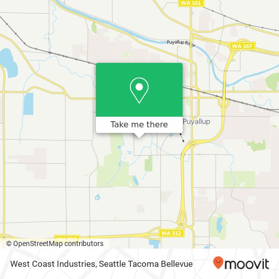 Mapa de West Coast Industries